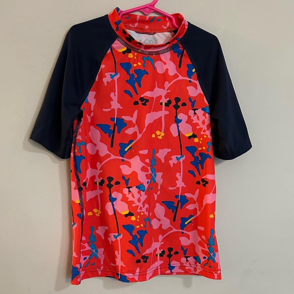 REI CO-OP Zonai Youth Girls Rashguard Night Garden Poppy Size Medium 10-12